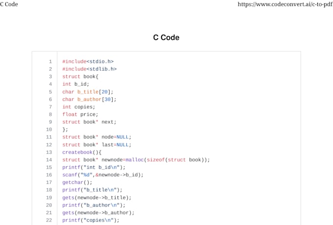 write c programs for students and projects